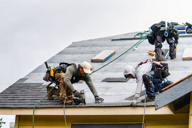 Professional Gutter Installation technician working in Lucas, KY